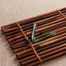 Fashionable Handmade Bamboo Serving Tray Eco-Friendly Service Tray Food Holder Organizer Coaster Table Centerpiece Decor
