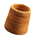 Handmade Rattan Pen Pencil Holder Organizer Tea Accessories Storage 10cm