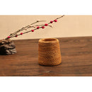 Handmade Rattan Pen Pencil Holder Organizer Tea Accessories Storage 10cm