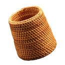 Handmade Rattan Pen Pencil Holder Organizer Tea Accessories Storage 10cm
