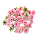 Artificial Peony Silk Flower Heads Garden DIY Clothes Scrapbooking Craft Projects Decor Flowers Pack of 50PCS Peach