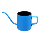Durable Easy Use Clean Stainless Steel Pour Over Drip Kettle Narrow Spout Coffee Tea Milk Pot 250ml Blue