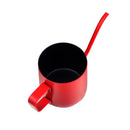 Durable Easy Use Clean Stainless Steel Pour Over Drip Kettle Narrow Spout Coffee Tea Milk Pot 350ml Red