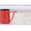 Durable Easy Use Clean Stainless Steel Pour Over Drip Kettle Narrow Spout Coffee Tea Milk Pot 350ml Red