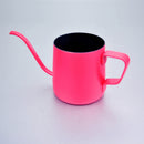 Durable Easy Use Clean Stainless Steel Pour Over Drip Kettle Narrow Spout Coffee Tea Milk Pot 350ml Rose Red