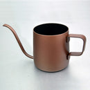 Durable Easy Use Clean Stainless Steel Pour Over Drip Kettle Narrow Spout Coffee Tea Milk Pot 350ml Gold