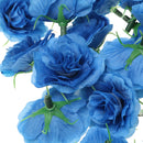 Artificial Carnation Silk Flower Heads Garden Wedding Party DIY Scrapbooking Hat Craft Projects Decor Pack of 50PCS Blue