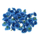 Artificial Carnation Silk Flower Heads Garden Wedding Party DIY Scrapbooking Hat Craft Projects Decor Pack of 50PCS Blue
