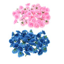 Artificial Carnation Silk Flower Heads Garden Wedding Party DIY Scrapbooking Hat Craft Projects Decor Pack of 50PCS Pink