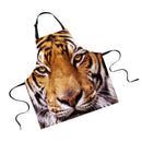 Women Men Fashionable Animal Cooking Craft Bar Adjustable Neck Strap Apron Waiter Chefs Kitchen Bib Tiger Design