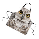 Women Men Fashionable Animal Cooking Craft Bar Adjustable Neck Strap Apron Waiter Chefs Kitchen Bib Owl Print Design