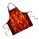 Women Men Fashionable Animal Cooking Craft Bar Adjustable Neck Strap Apron Waiter Chefs Kitchen Bib Skull Print Design