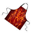 Women Men Fashionable Animal Cooking Craft Bar Adjustable Neck Strap Apron Waiter Chefs Kitchen Bib Skull Print Design