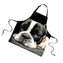 Women Men Fashionable Animal Cooking Craft Bar Adjustable Neck Strap Apron Waiter Chefs Kitchen Bib Sharpei Print Design