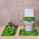 Set of 3PCS Safe Non-slip Flannel Home Use Toilet Covers Mat Bath Shower Soft Pad Rug Set 1