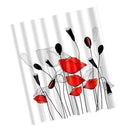 Home Bathroom Shower Room Decor Charms Colorful Fabric Bath Shower Curtain With Hooks Ring 1
