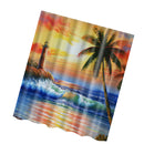 Home Bathroom Shower Room Decor Charms Colorful Fabric Bath Shower Curtain With Hooks Ring 3