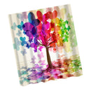 Home Bathroom Shower Room Decor Charms Colorful Fabric Bath Shower Curtain With Hooks Ring 6
