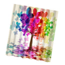 Home Bathroom Shower Room Decor Charms Colorful Fabric Bath Shower Curtain With Hooks Ring 6