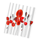 Home Bathroom Shower Room Decor Charms Colorful Fabric Bath Shower Curtain With Hooks Ring 9