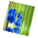 Home Bathroom Shower Room Decor Charms Colorful Fabric Bath Shower Curtain With Hooks Ring 12