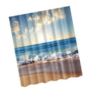 Home Bathroom Decor Fashionable Accessory Ornaments Fabric Bath Shower Curtain With 12 Hooks Ring 2