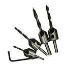 4 PCS Countersink Drill Bit Set Reamer Woodworking Chamfer Tool