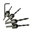 4 PCS Countersink Drill Bit Set Reamer Woodworking Chamfer Tool