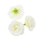 Artificial Rose Silk Flower Heads Home Wedding Garden DIY Scrapbooking Craft Projects Decor Ivory Pack of 50PCS