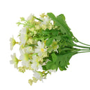 2 Pieces Artificial Flower Daisy Bouquet Home Wedding Garden Decor White