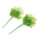 2 Pieces Artificial Flower Daisy Bouquet Home Wedding Garden Decor White