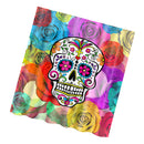 Home Hotel Bathroom Shower Room Decor Retro Fabric Shower Curtains With 12 Hooks Fashionable Skull Print Charms