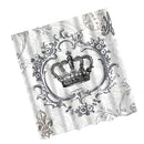 Home Hotel Bathroom Shower Room Decor Retro Fabric Shower Curtains With 12 Hooks Fashionable Crown Print Charms