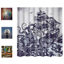 Water-Resistant Home Bathroom Bedroom Window Use Shower Curtain Water-resistant Bathroom Curtain Liner With 12 Hook