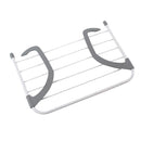 5 Bar Foldable Laundry Drying Rack Airer Caravan Balcony Clothes Hanger S