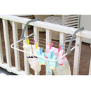 5 Bar Foldable Laundry Drying Rack Airer Caravan Balcony Clothes Hanger S