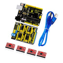 CNC kit / CNC Shield V3.0 + uno R3+4 Pieces a4988 Driver / GRBL for Arduino