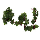 Artificial Plants Wired Silk Grape Vine Fake Fruit Rattan with Plastic Grape
