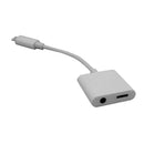 2in1 Charger Audio Adapter to 3.5mm Headphone Cable for iPhone7