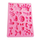 Silicone Cake Mold Fondant Mould Decorating Candy Cookies Chocolate Pastry Baking Mold Ice Baking Tool DIY Bowknot Pattern