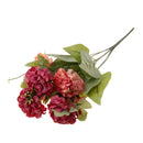 Artificial Chrysanthemum Ball Silk Flowers Bouquet For Home Decor Wedding Table Centerpiece Baby Shower Party DIY Flowers Red