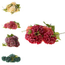 Artificial Chrysanthemum Ball Silk Flowers Bouquet For Home Decor Wedding Table Centerpiece Baby Shower Party DIY Flowers Red