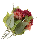 Artificial Chrysanthemum Ball Silk Flowers Bouquet For Home Decor Wedding Table Centerpiece Baby Shower Party DIY Flowers Red