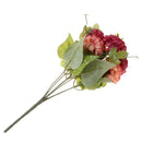 Artificial Chrysanthemum Ball Silk Flowers Bouquet For Home Decor Wedding Table Centerpiece Baby Shower Party DIY Flowers Red