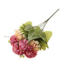 1 Bunch of Artificial Chrysanthemum Ball Silk Flowers Bouquet For Home Decor Wedding Table Centerpiece Baby Shower Party DIY Flowers Mush Red
