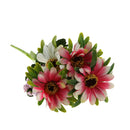 1 Bunch of 6-Head Artificial Silk Daisy Flower Heads For Wedding Party Baby Shower Party Craft Projects Decor Flowers Pink
