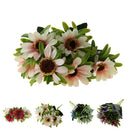 1 Bunch of 6-Head Artificial Silk Daisy Flower Heads For Wedding Party Baby Shower Party Craft Projects Decor Flowers Pink