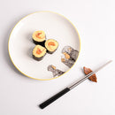 1 Pair Stainless Steel Square Design EcoFriendly Reusable Chopsticks Dinnerware Tableware Black Silver