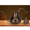 Safe Durable Home Cafe Use Large Capacity Stainless Steel Palace Hand Drip Coffee Pot Fine Mouth Tea Pot Rose Gold