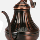 Safe Durable Home Cafe Use Large Capacity Stainless Steel Palace Hand Drip Coffee Pot Fine Mouth Tea Pot Rose Gold